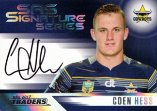 2017 NRL Traders Authentic SAS Signature - SASS17 Coen Hess - North Queensland Cowboys - #42/100