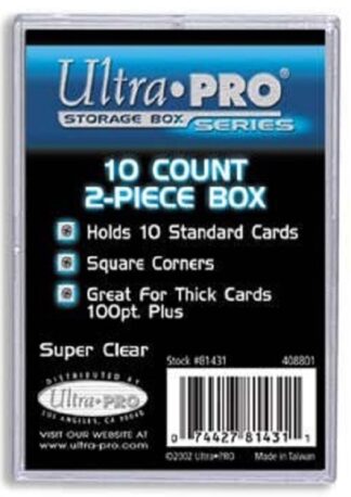 Card Storage Box - 2Pce Plastic 10ct