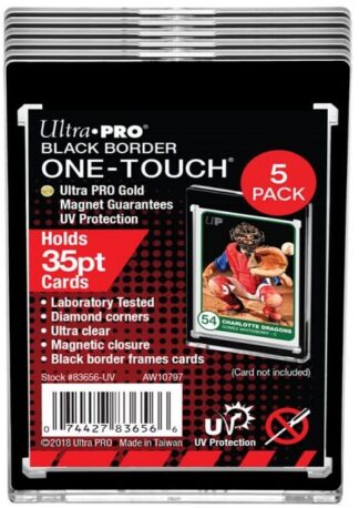 One Touch - Black Border 35pt w/Magnetic Closure 5PK