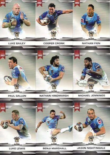 2012 NRL Limited Edition Common Team Set 61-72 NRL All Stars