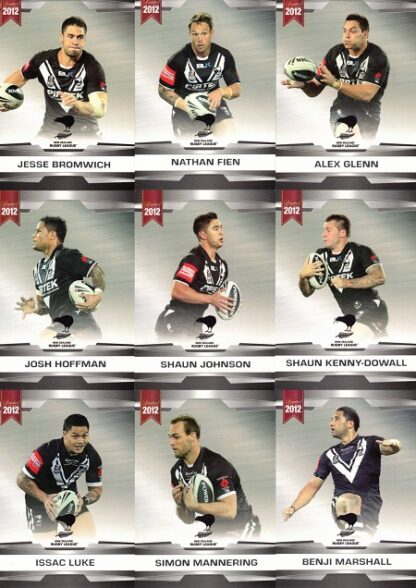 2012 NRL Limited Edition Common Team Set 13-24 New Zealand Kiwis