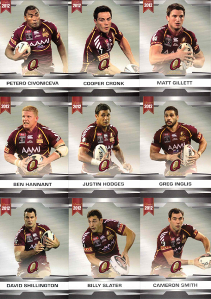 2012 NRL Limited Edition Common Team Set 37-48 QLD Maroons