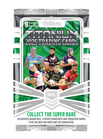 2025 NRL Traders Titanium Factory Sealed Packet (PRE-ORDER DUE 06/03/2025)