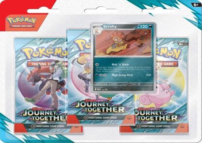 Pokemon TCG - Scarlet & Violet 9 - Journey Together 3 Pack Booster Blister (PRE-ORDER DUE 28/03/2025)