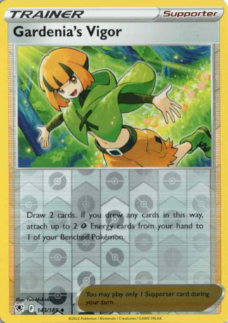 Pokemon TCG - Sword and Shield - Astral Radiance - #143/189 Gardenia's Vigor - Reverse Holo Uncommon (Mint/Near Mint)