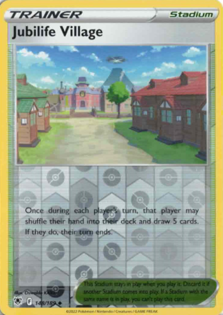 Pokemon TCG - Sword and Shield - Astral Radiance - #148/189 Jubilife Village - Reverse Holo Uncommon (Mint/Near Mint)