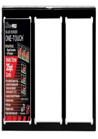 One Touch - 3 Card - Black Border 35pt w/Magnetic Closure