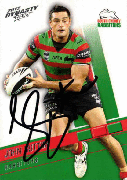 In Person Signature - 2012 Dynasty #1159/196 - John Sutton - Rabbitohs ...