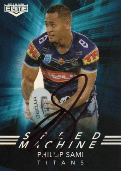 In Person Signature - 2019 Elite #SM10/SM32 - Phillip Sami - Titans ...