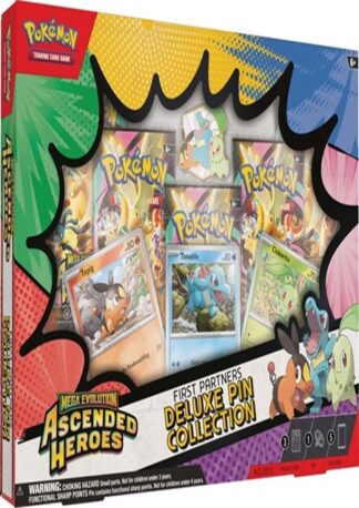 Pokemon TCG - Mega Evolution - Ascended Heroes First Partners Deluxe Pin Collection