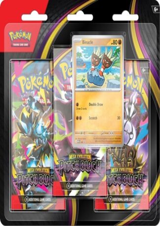 Pokemon TCG - Mega Evolution - Pitch Black 3 Booster Blister